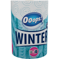 Ooops! WINTER Háztartási papírtörlő (200 lap, 2 rétegű) Ooops! WINTER Háztartási papírtörlő (200 lap, 2 rétegű)