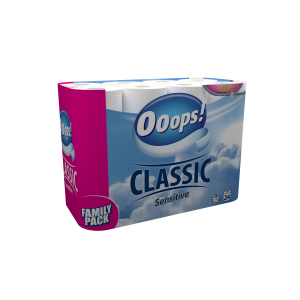 Ooops! Classic Sensitive 3-ply 24 rolls - low pallet