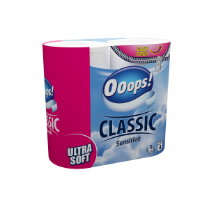 Ooops! Classic Sensitive 3-ply 4 rolls - low pallet